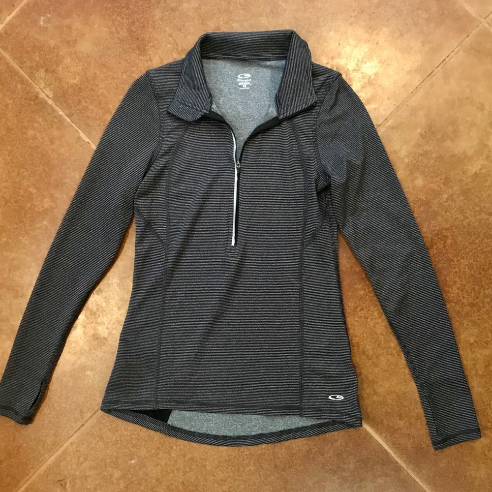 Champion Duo Dry - Black & Gray Stripes XS